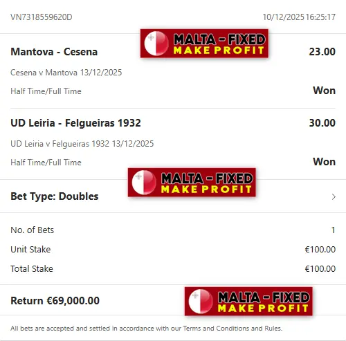 Double HTFT Fixed Matches Double HTFT Fixed Matches